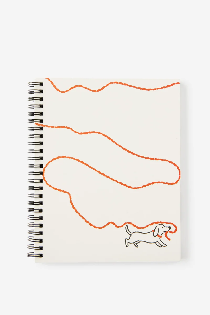 Typo A5 Subject Spiral Lined Notebook